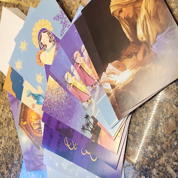 Lot of 64 Religious Christmas Cards - Picture 4 of 9
